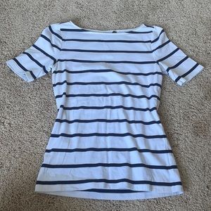 Ralph Lauren Navy/White Short Sleeve Top Size S